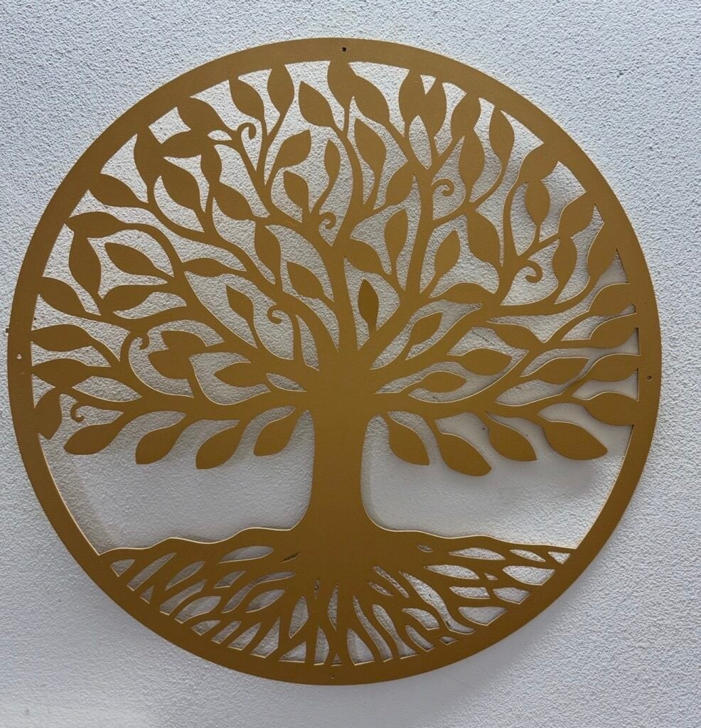 DRZEWKO SZCZĘŚCIA ŻYCIA ZŁOTE 35 CM